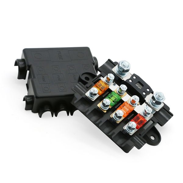 Power Distribution Busbar 4 Ways MIDI Way MEGA Holder Fuse Box For Car Automotive Boat