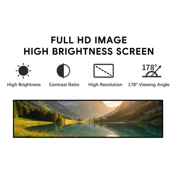34 Inch Smart Android Bar Display for Interactive Shelf Edge Screen and Retail Digital Signage Player