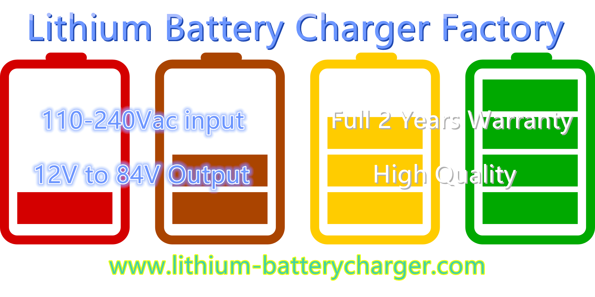 Automatic 4 Steps Lithium / Lead Acid Battery Charger , 48V 15A Small Battery Charger 3.5 KG