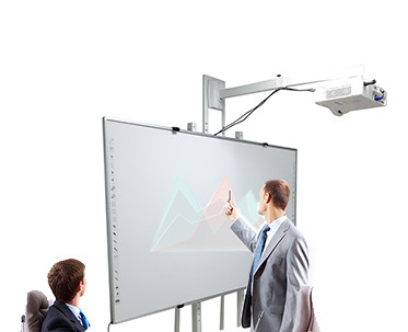 Silver 102 Inch Large Interactive Whiteboard For Conference Room