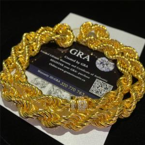 Buy cheap GRA Miami Cuban Link Chain 11mm   14k Gold Cuban Link Chain With More Bling Shine product