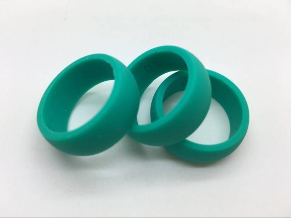 Quality Firefighter Personalized Custom Silicone Wedding Rings , Silicon Promise Rings for sale