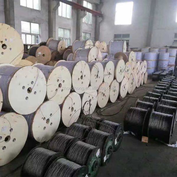 9x19S 16mm General Elevator Rope Diameter 8-22mm Non-Alloy 1570MPa/1770MPa Galvanized Steel Wire Ropes for Elevators