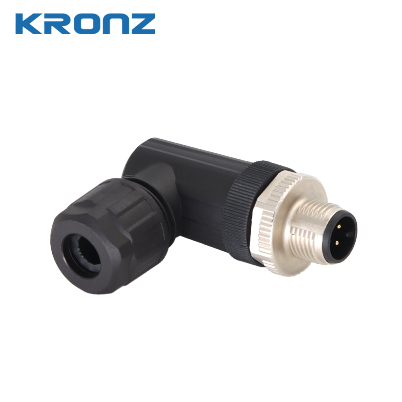 M12 Aviation Plug Connector Waterproof Male Head 8 Pin A-coding Circular Connector IP67