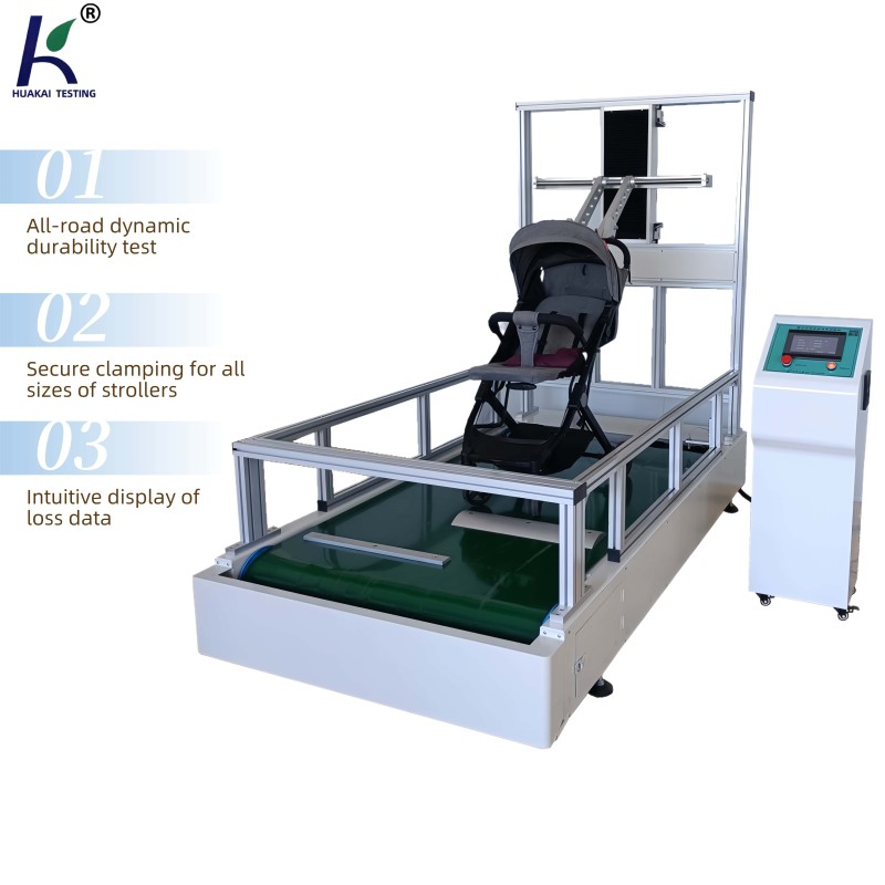 Stroller Bumpy Road Tester ISO Compliant Baby Stroller Dynamic Durability Tester Baby Stroller Road Condition Simulation Tester