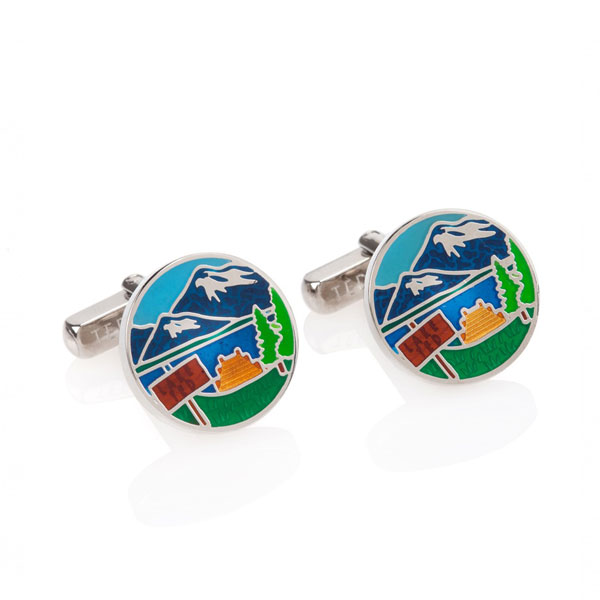 Blank Metal Cufflink Men Gift Custom Laser Logo Personalised With Box Packaging