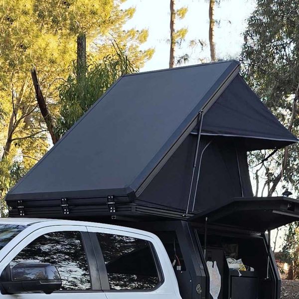 Overland Aluminum Hard Shell Rooftop Tent With 320G Polyester Cotton