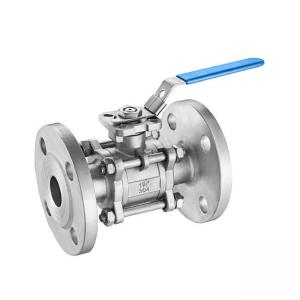 Buy cheap 3 Piece Cast Stainless Steel Body Full Bore Ball Valve RF Flanged Ball Valve product