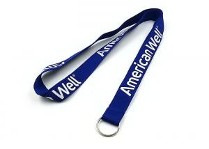 China 0.6mm To 2.5mm Thickness Imprint Polyester Lanyards Strap For ID Card Holder on sale