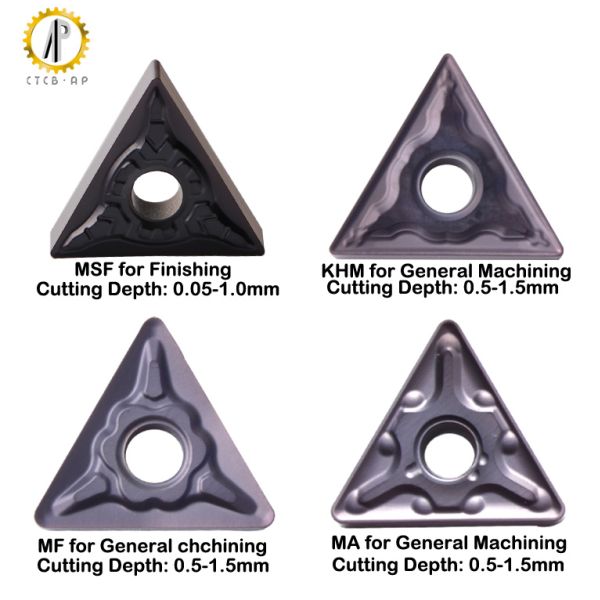 TNMG1604 Tungsten Carbide Cutter Turning Inserts PVD Coated Carbide Grades