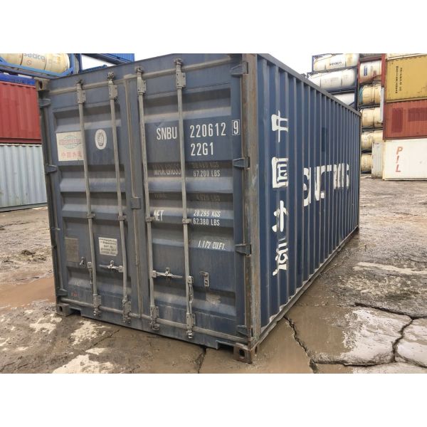 Chinese Stock Cargo Worthy 20ft Used Shipping Containers Internal Dimensions 5.899 x 2.352 x 2.393M 10 Years Around