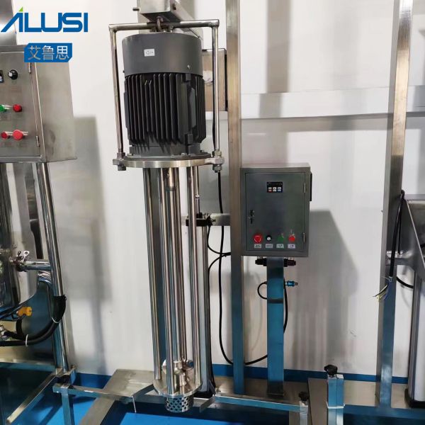 Cosmetic Cream Pneumatic Homogenizer Mixer Laboratory High Shear Emulsifier Mixing Machine