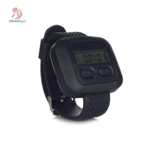 China 433Mhz best price wireless restaurant waiter wrist watch pager with CE rohs on sale