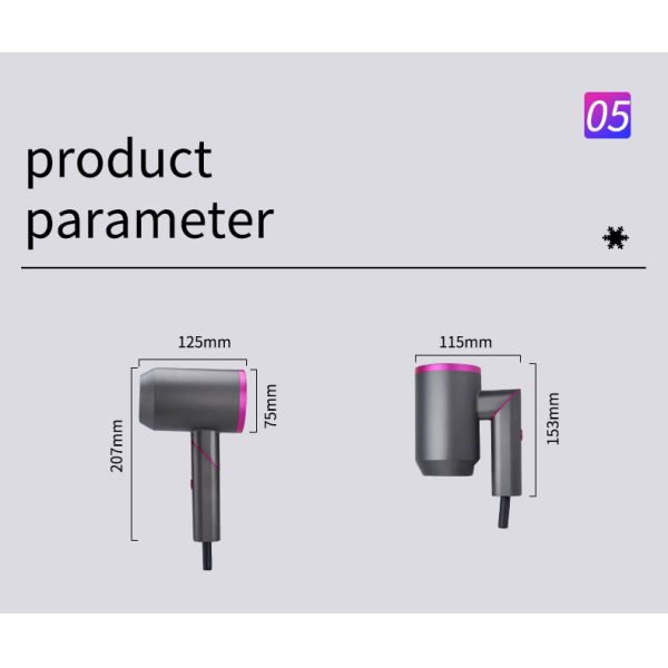 bldc Brushless Motor Hair Dryer Electric Foldable Professional light weight