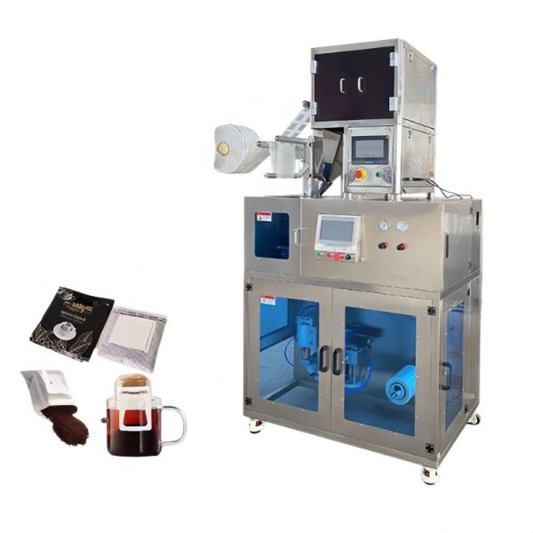 Fully Automatic Coffee Packing Machine Inner Outer Coffee Bag Packaging Machine 3.7kw