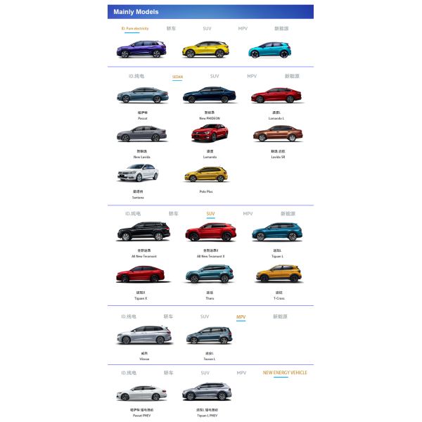 VW Pa-ssat 330TSI LED IQ. Light 2.0T Turbo 2023 Euro VI Sedan with Integral Body Cabin Structure and Electric Leather ACC