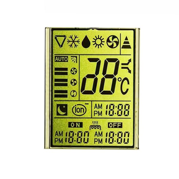 Transparent LCD Screen Glass Panel for Air-Condition 120 Pin Lcd Controller