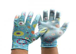 Buy cheap Nitrile Coated Garden Work Gloves Polyester Liner Clear Safety Gloves product