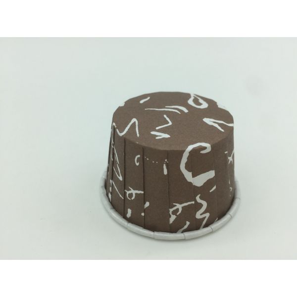 Chocolate PET Coated Muffin Baking Cups High Temperature Food Grade Paper