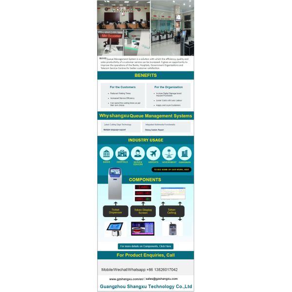 LCD Wireless Wired Customer Service Queue Management System