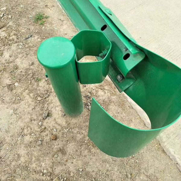 Road Traffic Safety Galvanized Metal Round Newel Post for Highway Guardrail Post