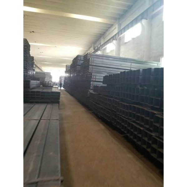 Rectangular / Square Steel Pipe Hollow Section Galvanzied / Black Annealing Steel Tube
