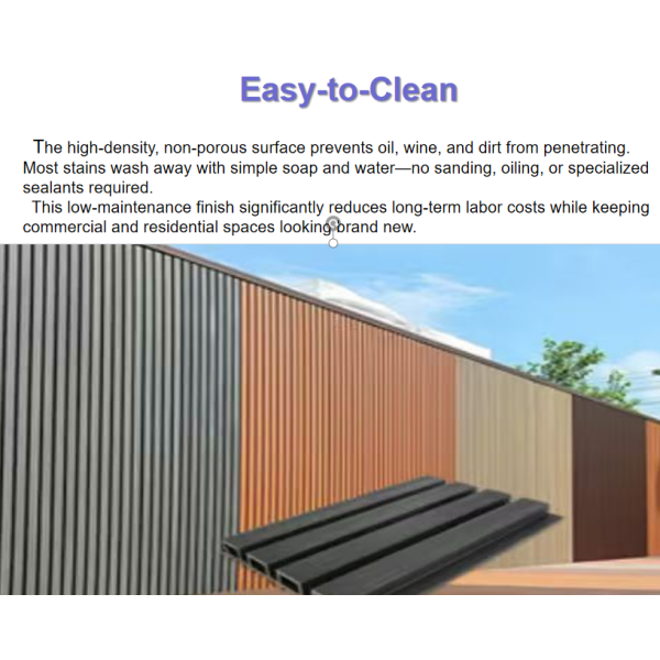 219*26mm Durable Exterior WPC Wall Panels With Extreme Temperature Tolerance