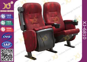 Mesh Fabric Upholstered Theater Chairs With Leatherette Headrest Row Number