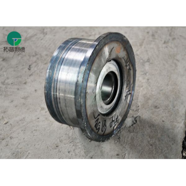 Heat Treatment Industry Rail Mounted Casting Wheel Forged Steel Crane Wheels