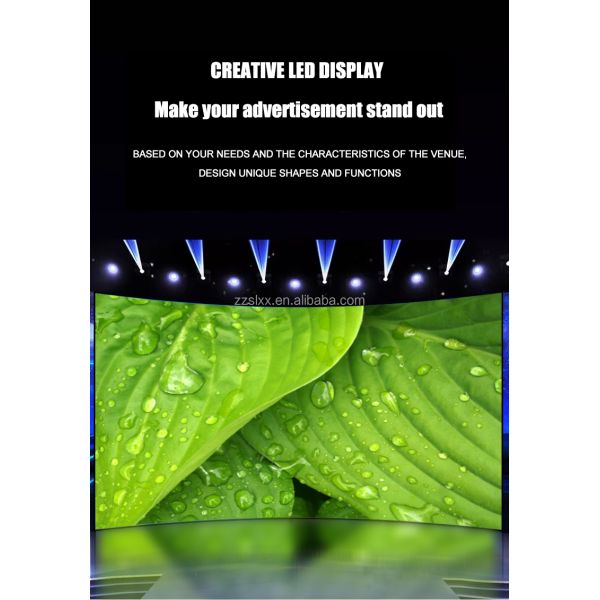 Full Color LED Soft Screen Indoor High Definition Large Screen Creative Display Curved Electronic Advertising Screen