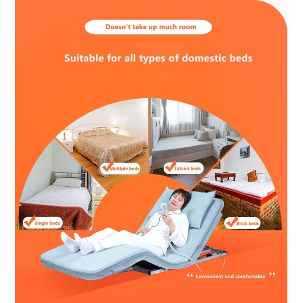 Multi Functional Electric Nursing Bed With Adjustable Backrest And Homecare Mattress