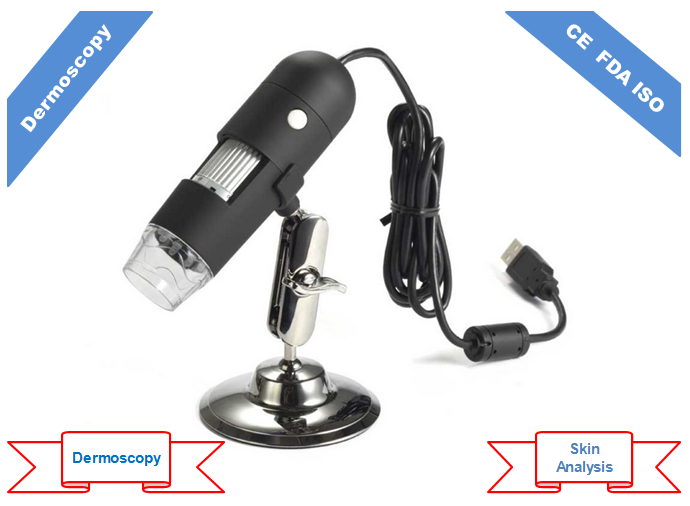 200X Magnification 8 function facial machine For Skin Analysis USB Port JPEG / BMP