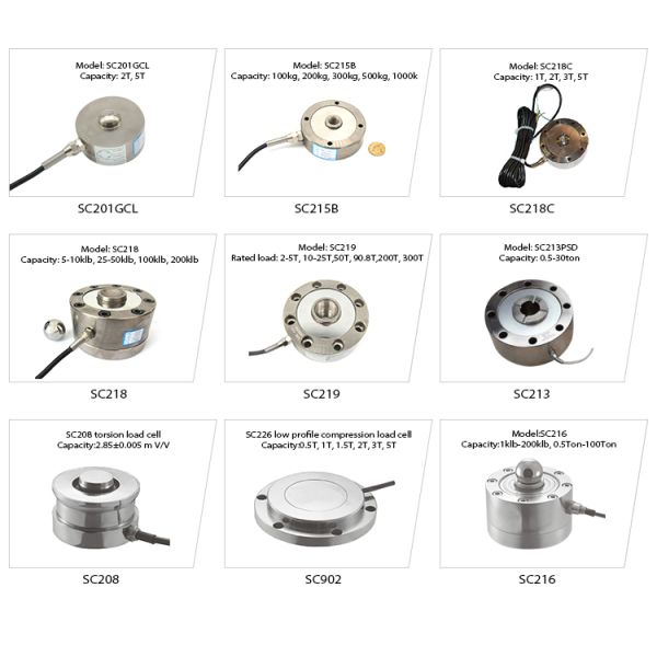 SC29FB High-accuracy wheel shape pancake type sensor 10kn load cell