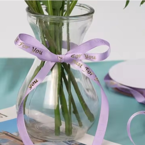 Recyclable Satin Ribbon Custom Designed Printed Logo Thank You Gift By Requirement