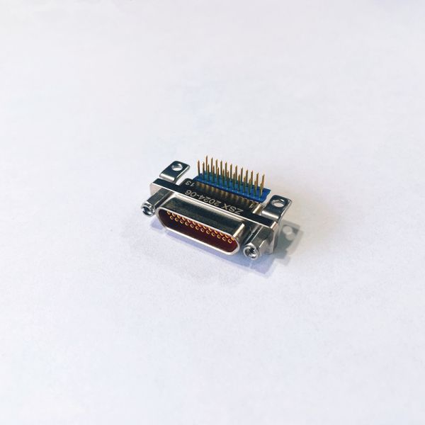 25 Pin Female Right Angle Micro Rectangular Electrical Connector for PCB Applications