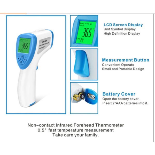Body Digital Gun 0.1℉ Non Contact Infrared Forehead Thermometer