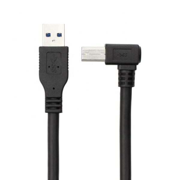 High Speed 5Gbps 90 Degree Right Angle USB 3.0 A Male to USB B Type Printer Cable