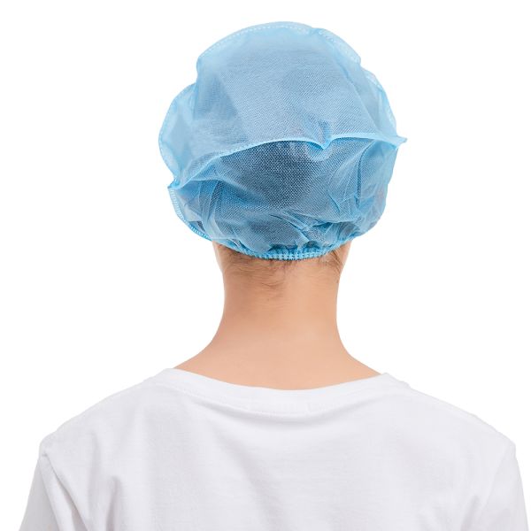 automatic non woven cap disposable bouffant caps surgical items cap hat medical medic cap with elastic CE ISO13485