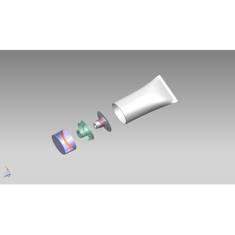 40mm Diameter Sunscreen Tube Packaging PE / ABL Cosmetic Packaging Tubes