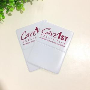 Buy cheap Soft Custom Pvc Card Holder Cover Pvc Id Card Pouch Tag Pvc Name Badge Holders product