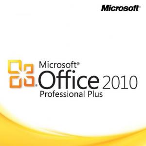 China 3.5GB Hard Drive Microsoft Office 2010 Pro Plus Key Code Sticker Yellow Color on sale
