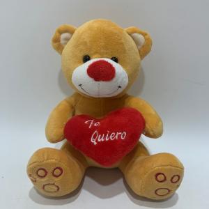 China 20 Cm Yellow Plush Bear W/ Red Heart Toys Cute Plush Item for Valentine'S Day on sale