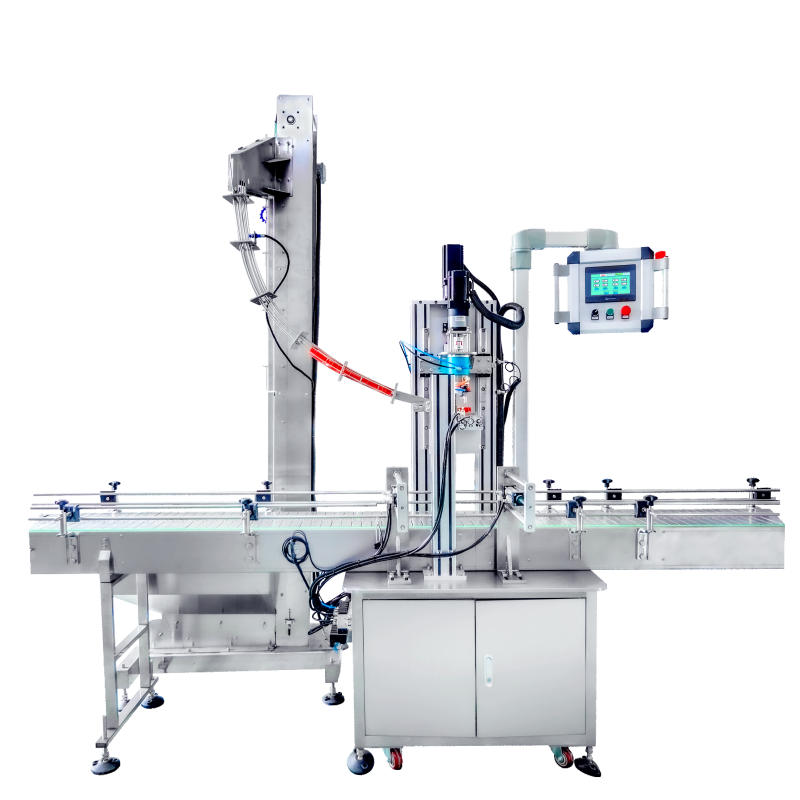 Linear Plastic Glass Metal Automatic Capping Machine For Perfume Bottle High Speed 45BPM