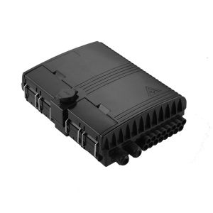 Buy cheap IP65 Fiber Optic Terminal Box , FTTH Drop Cable Box Black Color product
