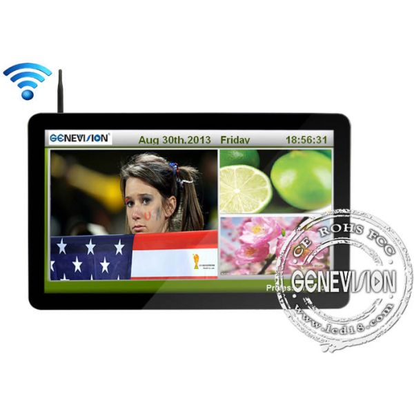 22 Inch Wifi Digital Signage , Network LCD Advertising Screen