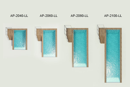 Endless Function Prefab Pool with Acrylic Panel Window and Stainless Steel Construction