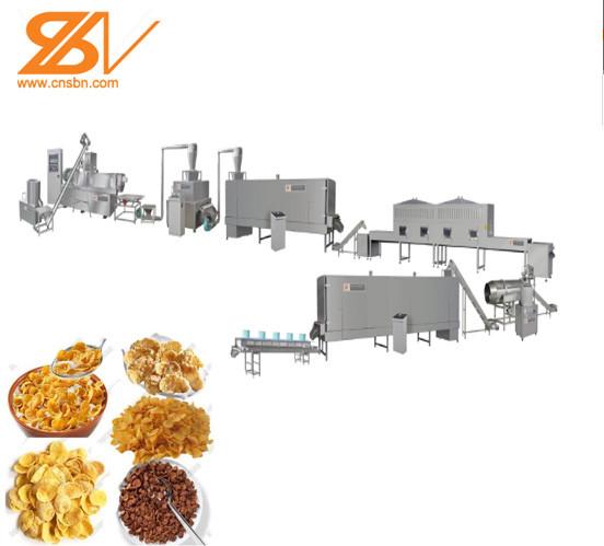 Quality Industrial Corn Flakes Production Line Snack Food Extruder Machine for sale