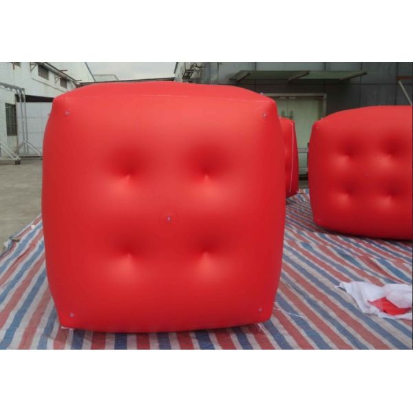 Military Inflatable Swim Buoys Gunnery Practice Square Shaped Red Color