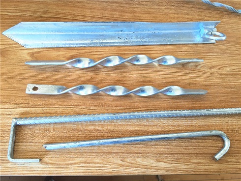 Outdoor Camping Steel Nail Tent Pegs Hot Dip Galvanized Steel Earth Spikes