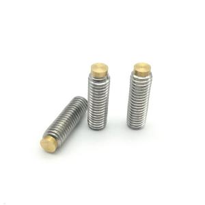 Buy cheap Long 304 Stainless Steel M2 Set Screws , GB Brass Tipped Grub Screws product